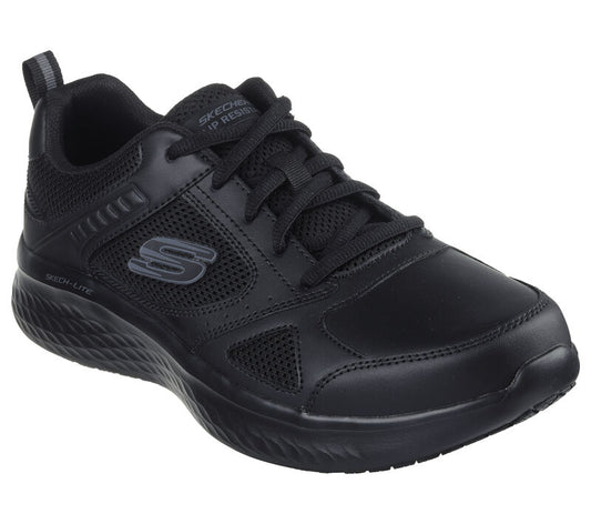 Ajuste relajado para el trabajo para mujer: BOBS Sport Squad Chaos SR - Zapatos antideslizantes - Skechers