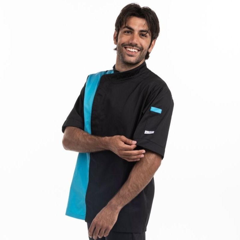 Black / blue pastry chef jacket - MANELLI