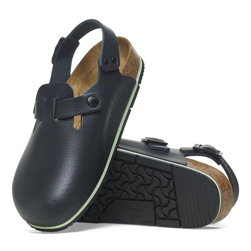 Adjustable backstrap for secure fit black clogs