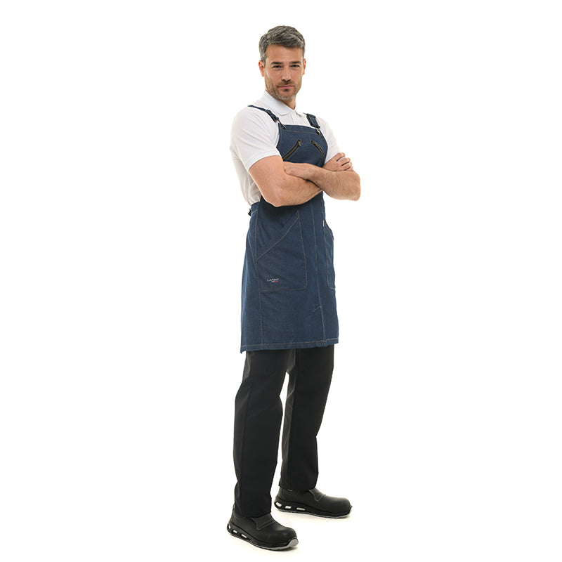 Durable and stylish, Lafont apron with zipper pocket for tools.