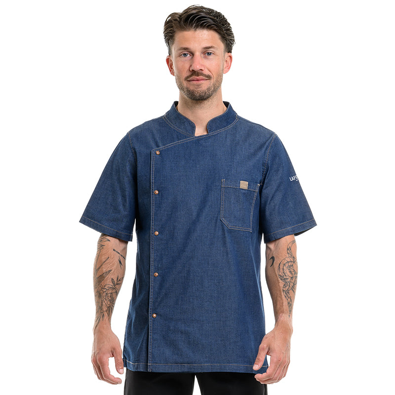 Elegant Lafont Bièvre chef jacket, perfect for culinary professionals.