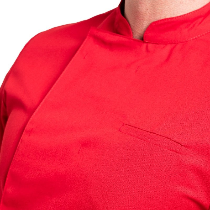 Red Long-Sleeve Texas Kitchen Jacket by Manelli