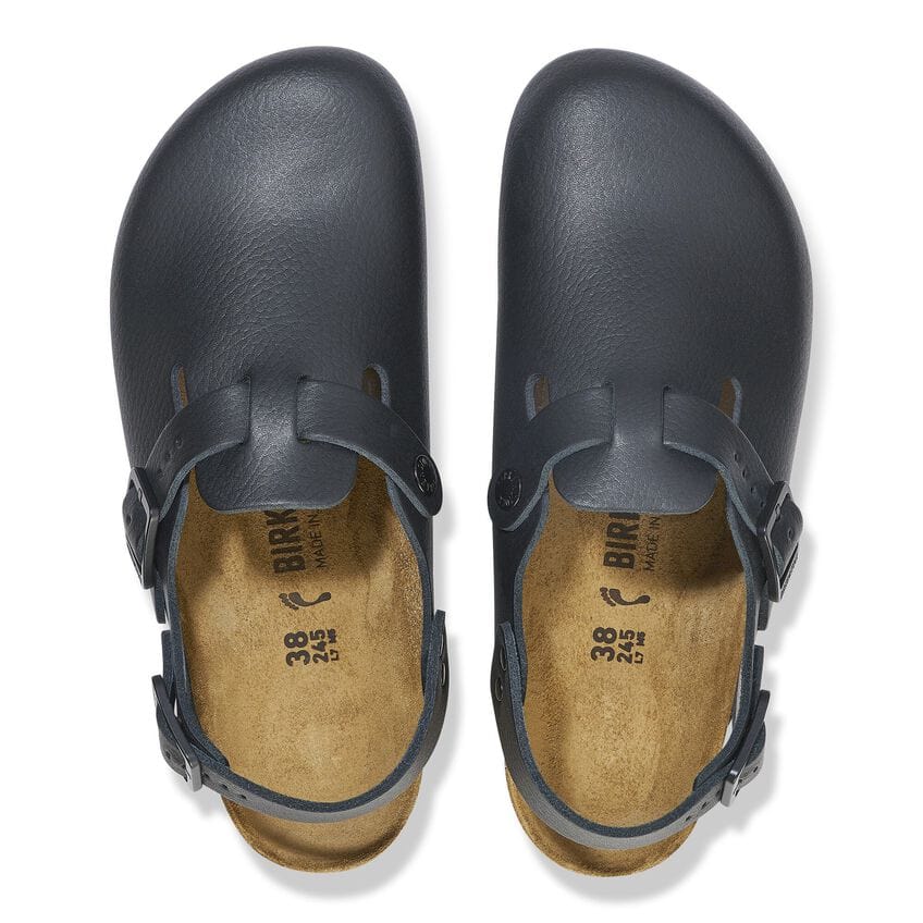 Birkenstock Kitchen Shoes Tokio Pro Clog Black Leather - BIRKENSTOCK