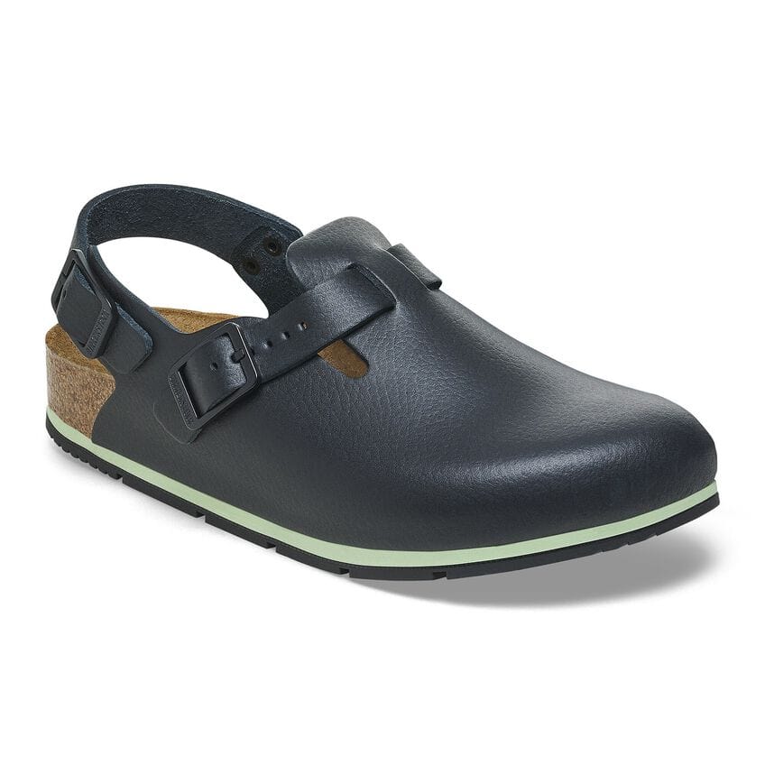 Birkenstock Kitchen Shoes Tokio Pro Clog Black Leather - BIRKENSTOCK