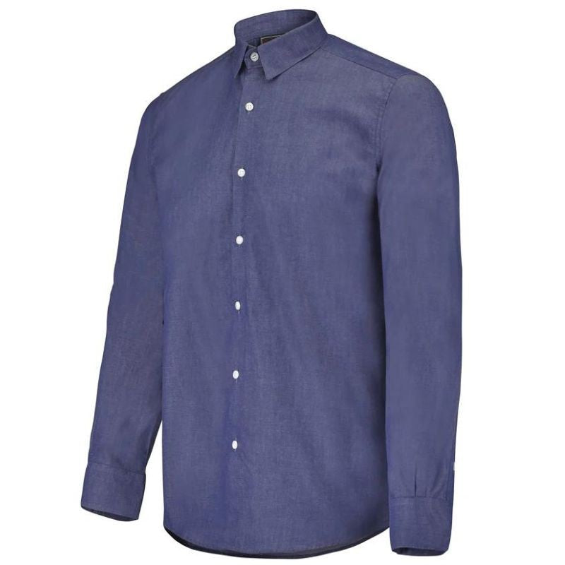 Amelot Men's Long Sleeve Denim Waiter Shirt - LAFONT SERVICE