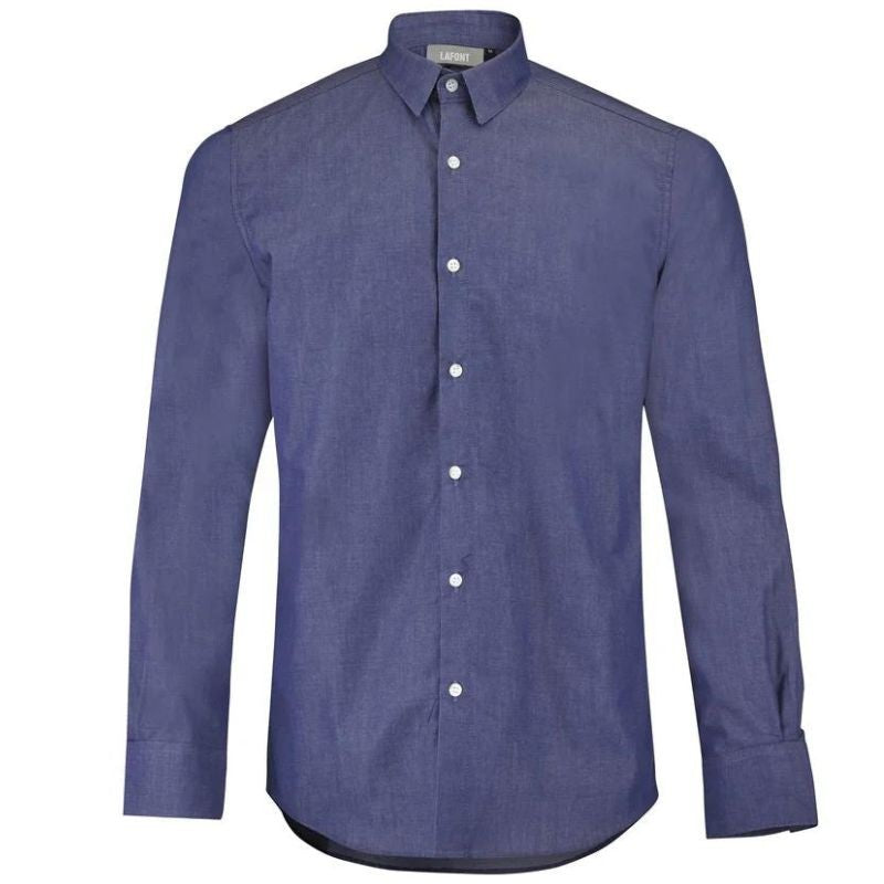 Amelot Men's Long Sleeve Denim Waiter Shirt - LAFONT SERVICE