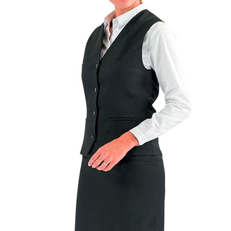 Americano Black Women's Work Vest - LAFONT SERVICE