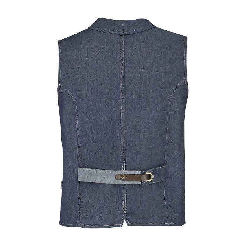 Arago Blue Denim Men's Vest - LAFONT SERVICE