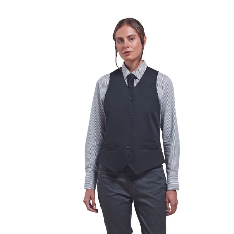 Black Waitress Vest - TOPTEX