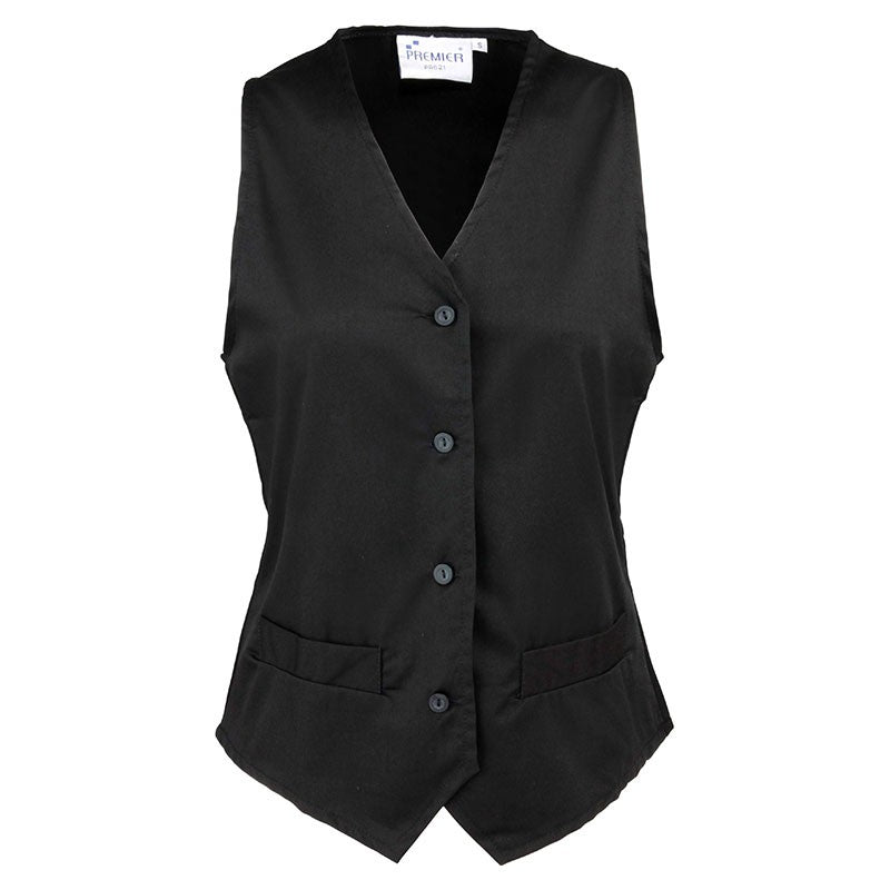 Black Waitress Vest - TOPTEX