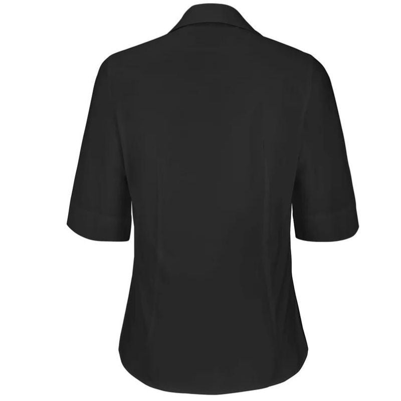 Marsanne Black Short Sleeve Women's Blouse - LAFONT SERVICE