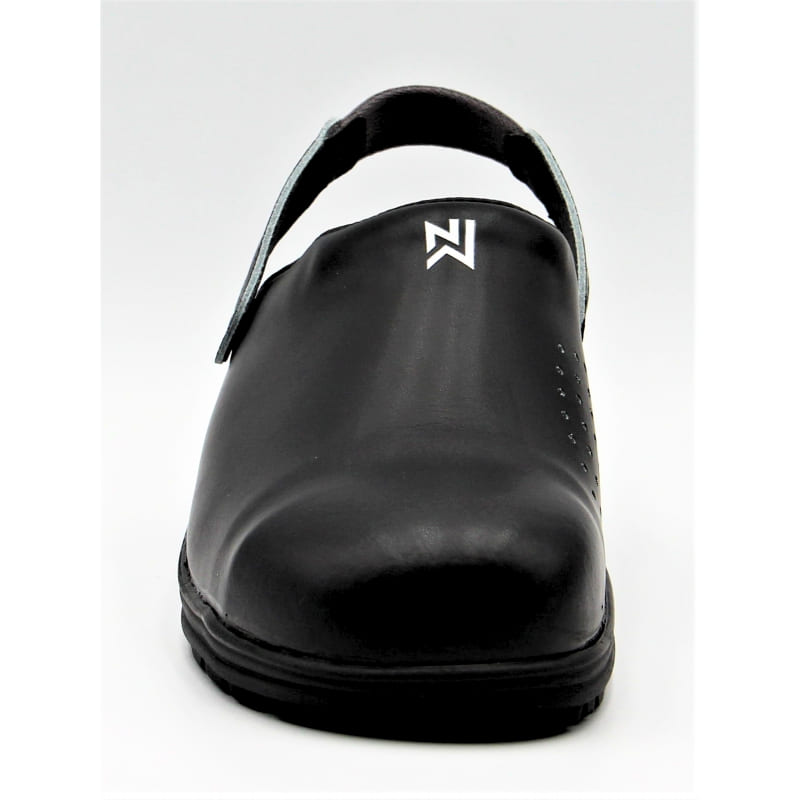 Bjiornson Black Comfortable Leather Clogs - NORDWAYS