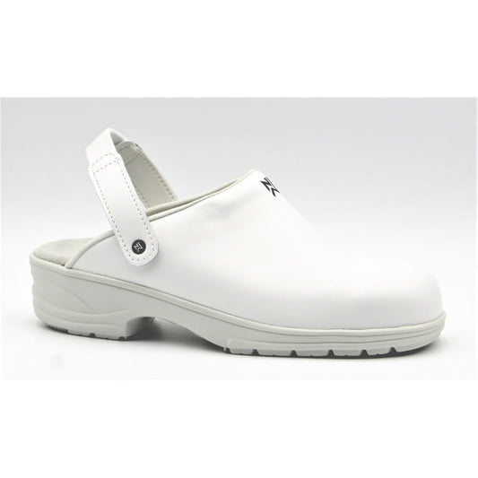 Bjiornson White Comfortable Leather Clogs - NORDWAYS