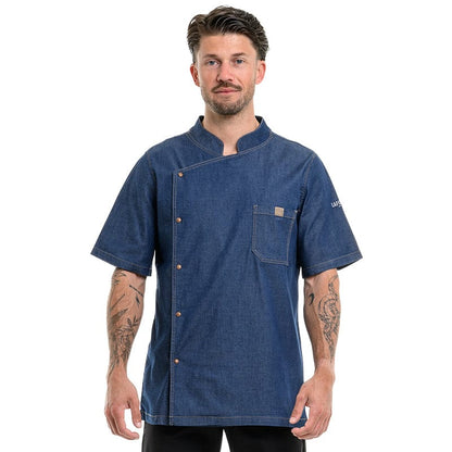 Lafont - Cuisine BIEVRE Short Sleeve Denim Kitchen Coat - LAFONT