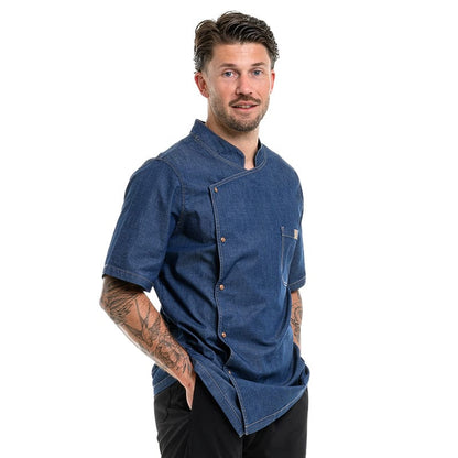 Lafont - Cuisine BIEVRE Short Sleeve Denim Kitchen Coat - LAFONT