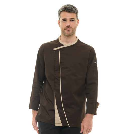 Lafont - Cuisine Men's Long Sleeve Brown Kitchen Coat  Mint - LAFONT