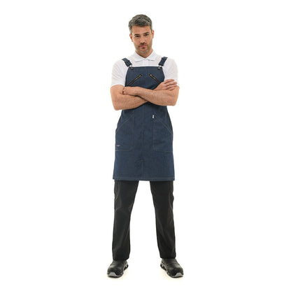 Lafont - Cuisine One size 406 Denim Bib Kitchen Apron - LAFONT