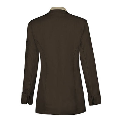 Lafont - Cuisine XS Saffron Women's Kitchen Coat Long Sleeve Brown - LAFONT