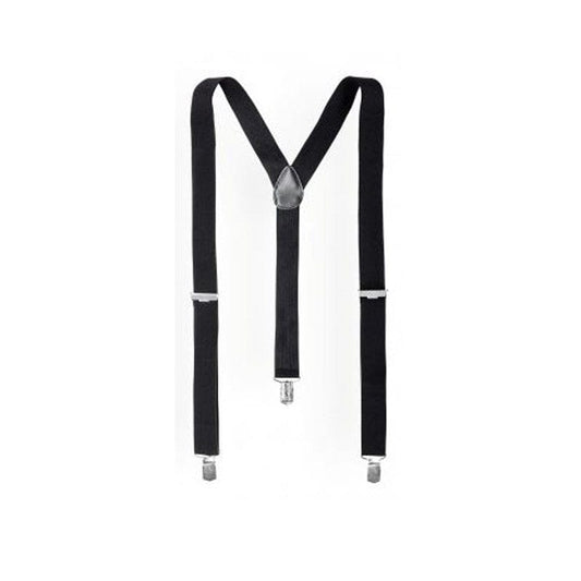 MANELLI Black Black Server Suspenders - TOPTEX