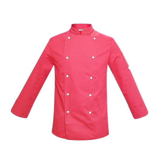 MANELLI Children's Pink Chef Jacket with White Buttons - MANELLI