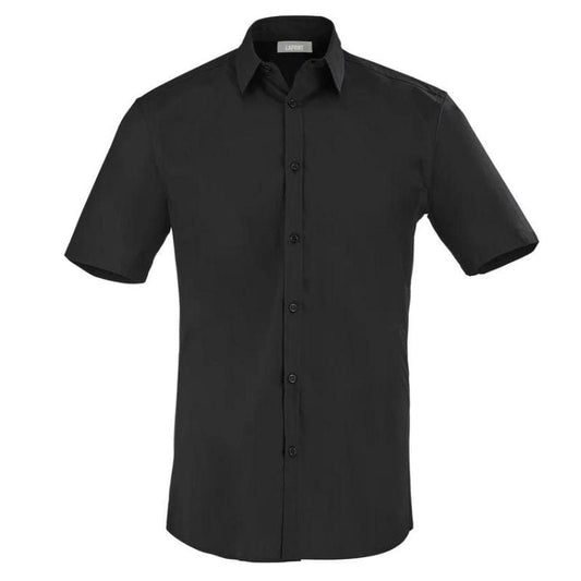 MANELLI Men's Short Sleeve Cappuccino Black Service Shirt - LAFONT SERVICE