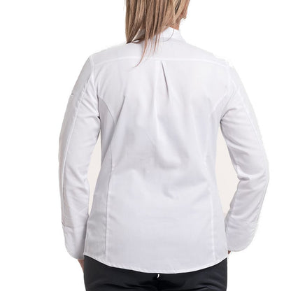 Robur Long Sleeve White Kitchen Coat Flores - ROBUR