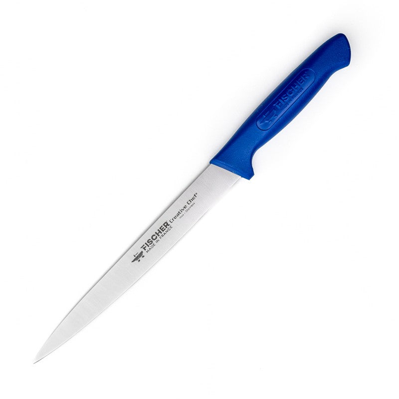 17 cm Blue-handled Sole Fillet Knife - FISCHER