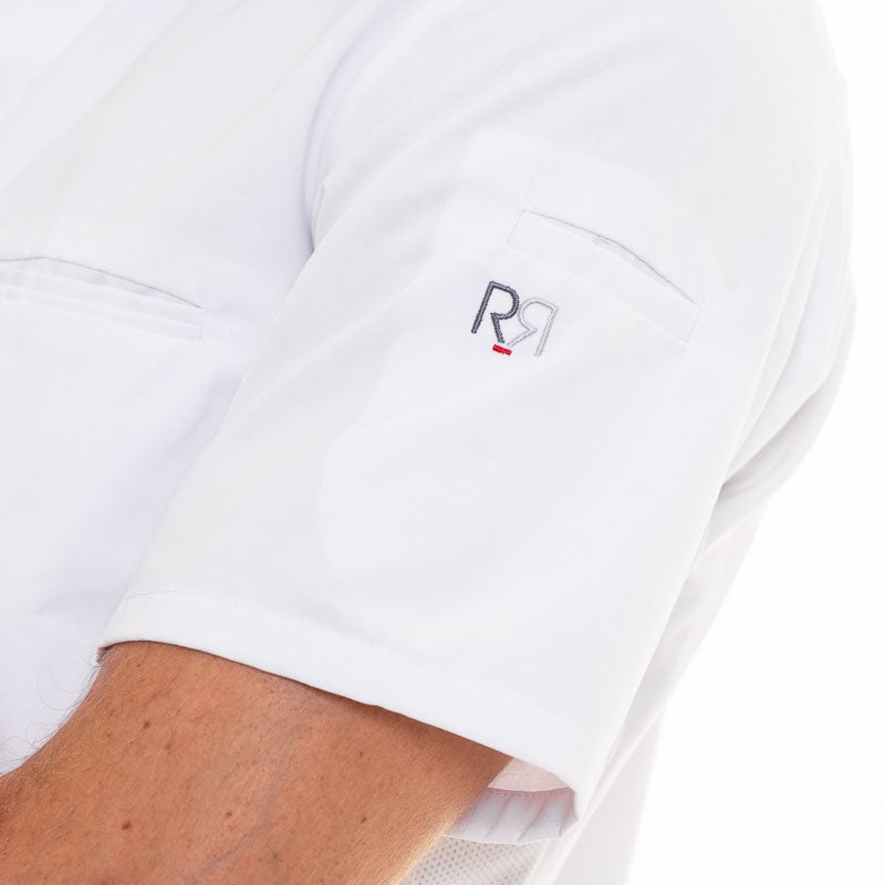 ABAX White Short Sleeve Kitchen Coat - ROBUR