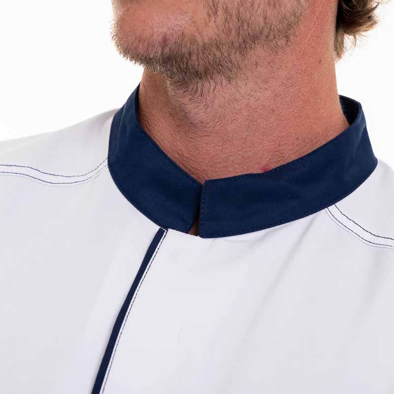 ABAX navy Short Sleeve Kitchen Coat - ROBUR