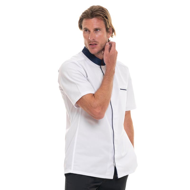 ABAX navy Short Sleeve Kitchen Coat - ROBUR