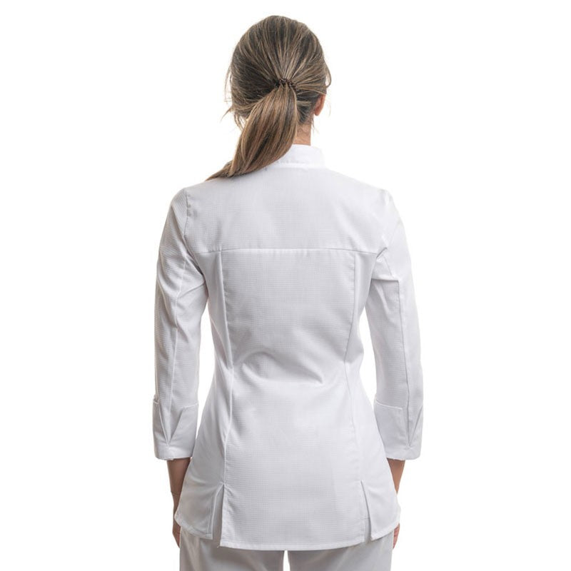 ABELLA Women's White Long Sleeve Kitchen Coat - ROBUR