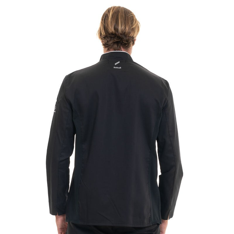 Black Long Sleeve kitchen Coat ERIC - ROBUR