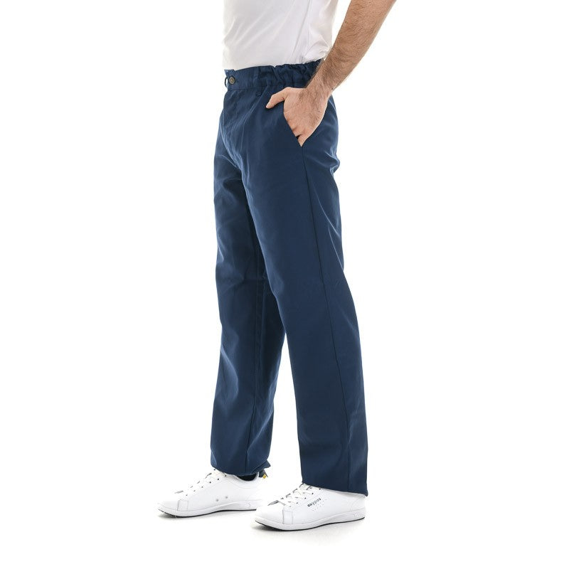 Blue 1-ply Kitchen Trousers - MANELLI