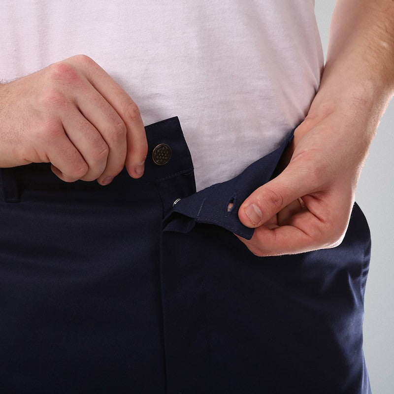 Blue 1-ply Kitchen Trousers - MANELLI