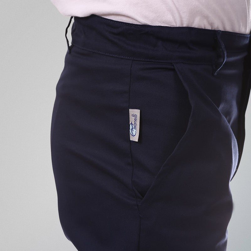 Blue 1-ply Kitchen Trousers - MANELLI