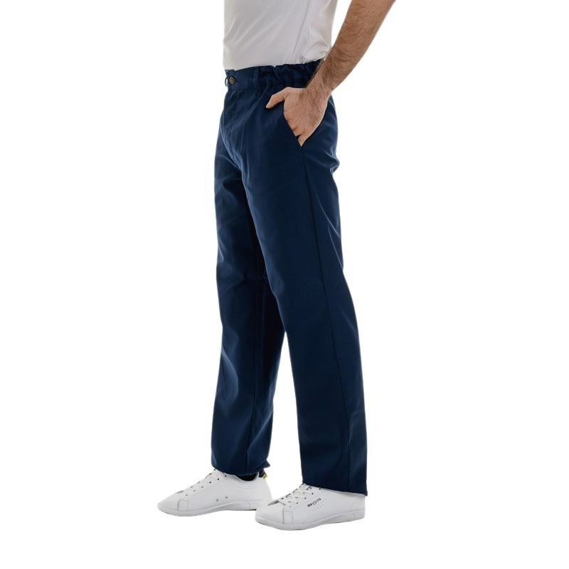 Blue 1-ply Kitchen Trousers - MANELLI