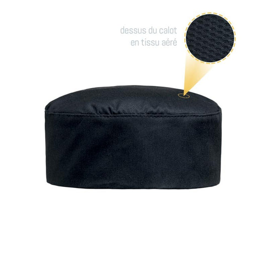 Breathable Black Kitchen Cap - MANELLI