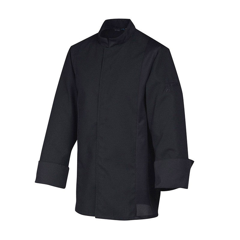 Breathable Black Long Sleeve Kitchen Coat Siaka Robur