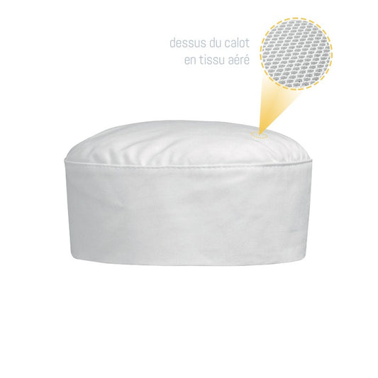 Breathable white kitchen cap - MANELLI