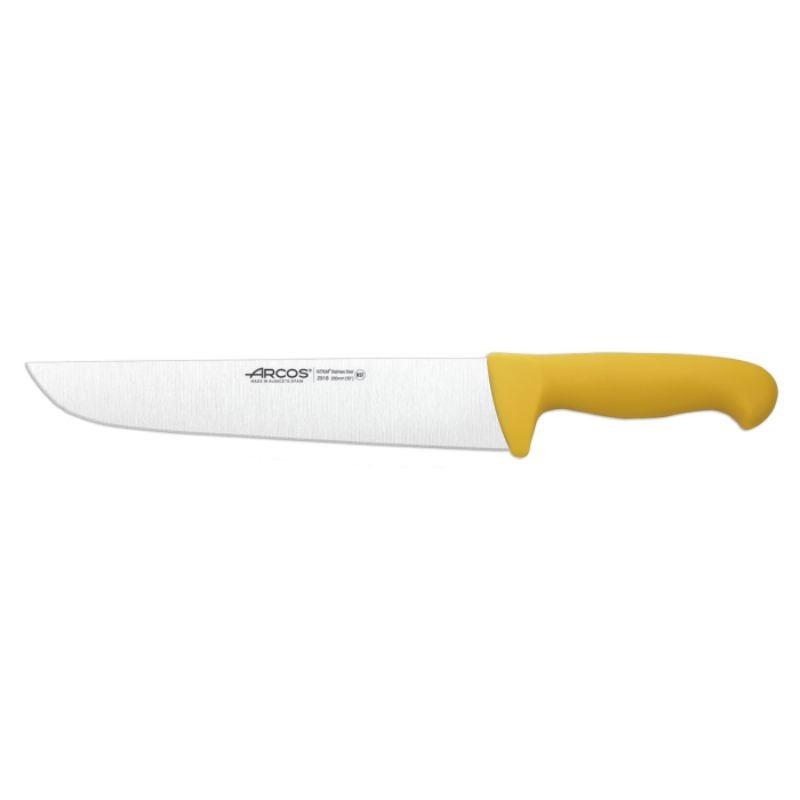 Butcher's Knife from the 2900 Series, 250 mm, Yellow, by Arcos - MANELLI