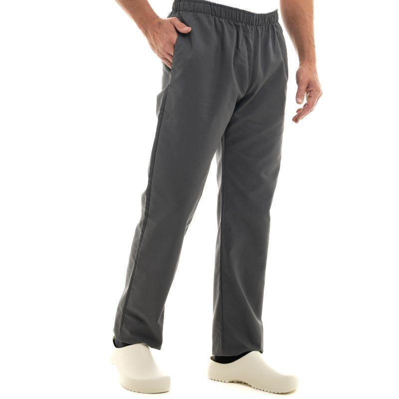 Carros Gray Elastic Belt Work Trousers - MANELLI