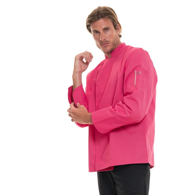 Fuschia Long Sleeve Chef Coat Nero - ROBUR