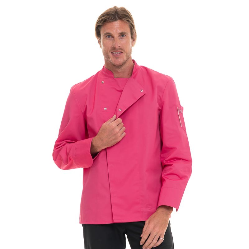 Fuschia Long Sleeve Chef Coat Nero - ROBUR