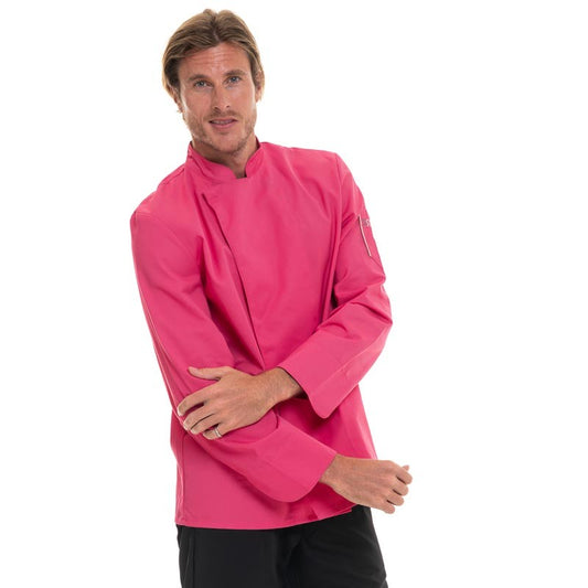 Fuschia Long Sleeve Chef Coat Nero - ROBUR