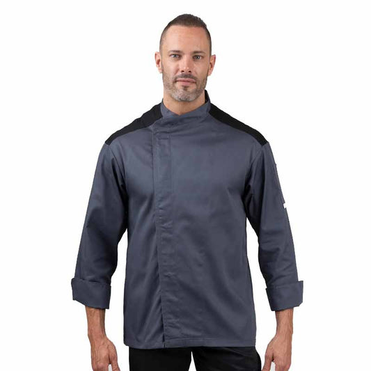 Gray Ventilated Shoulder Kitchen Coat - MANELL