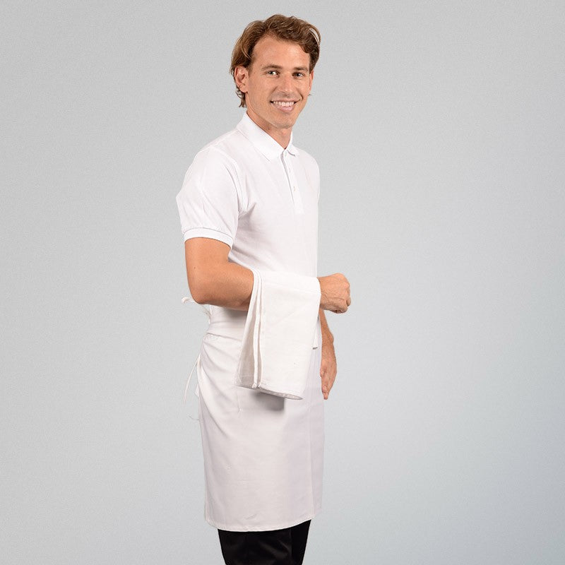 Half Chef Kitchen Apron, 100% Cotton - MANELLI