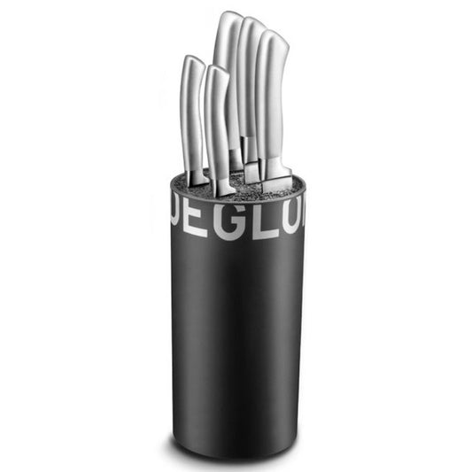 Large Black Knife Block 5 knives ORYX® - DEGLON