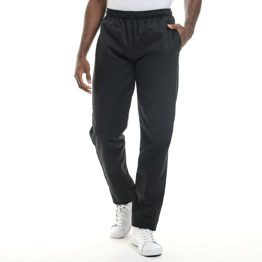 Large Size Black Kitchen Pants - MANELLI