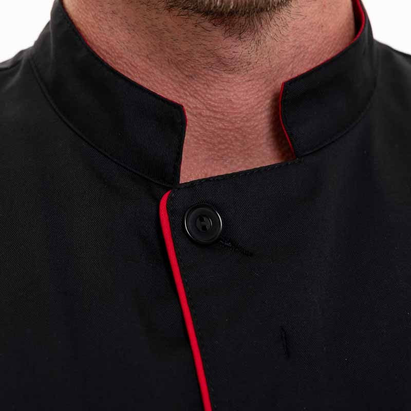 Men's Black Long Sleeve Chef's Coat BOKO- ROBUR