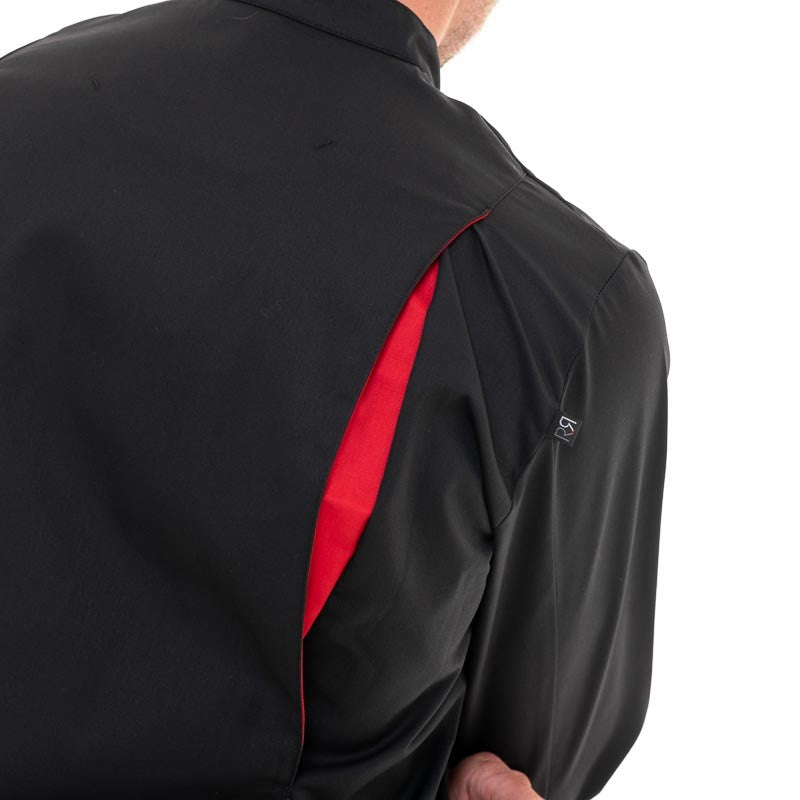 Men's Black Long Sleeve Chef's Coat BOKO- ROBUR